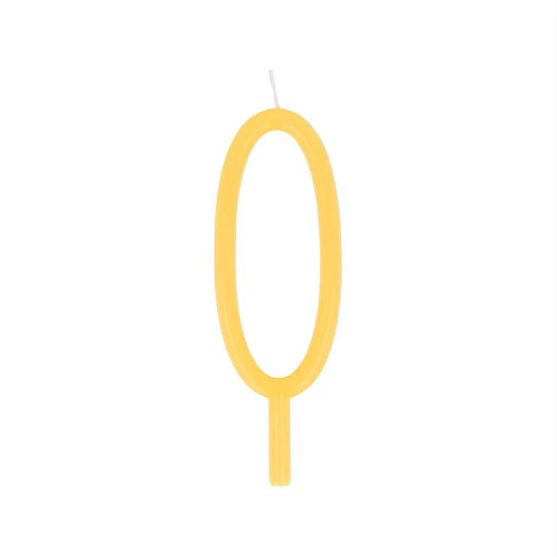 Slim Number 0 Candle