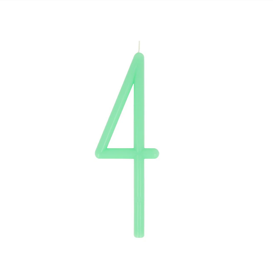 Slim Number 4 Candle