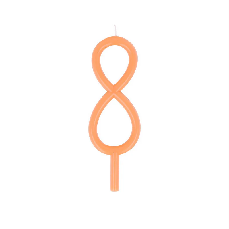 Slim Number 8 Candle