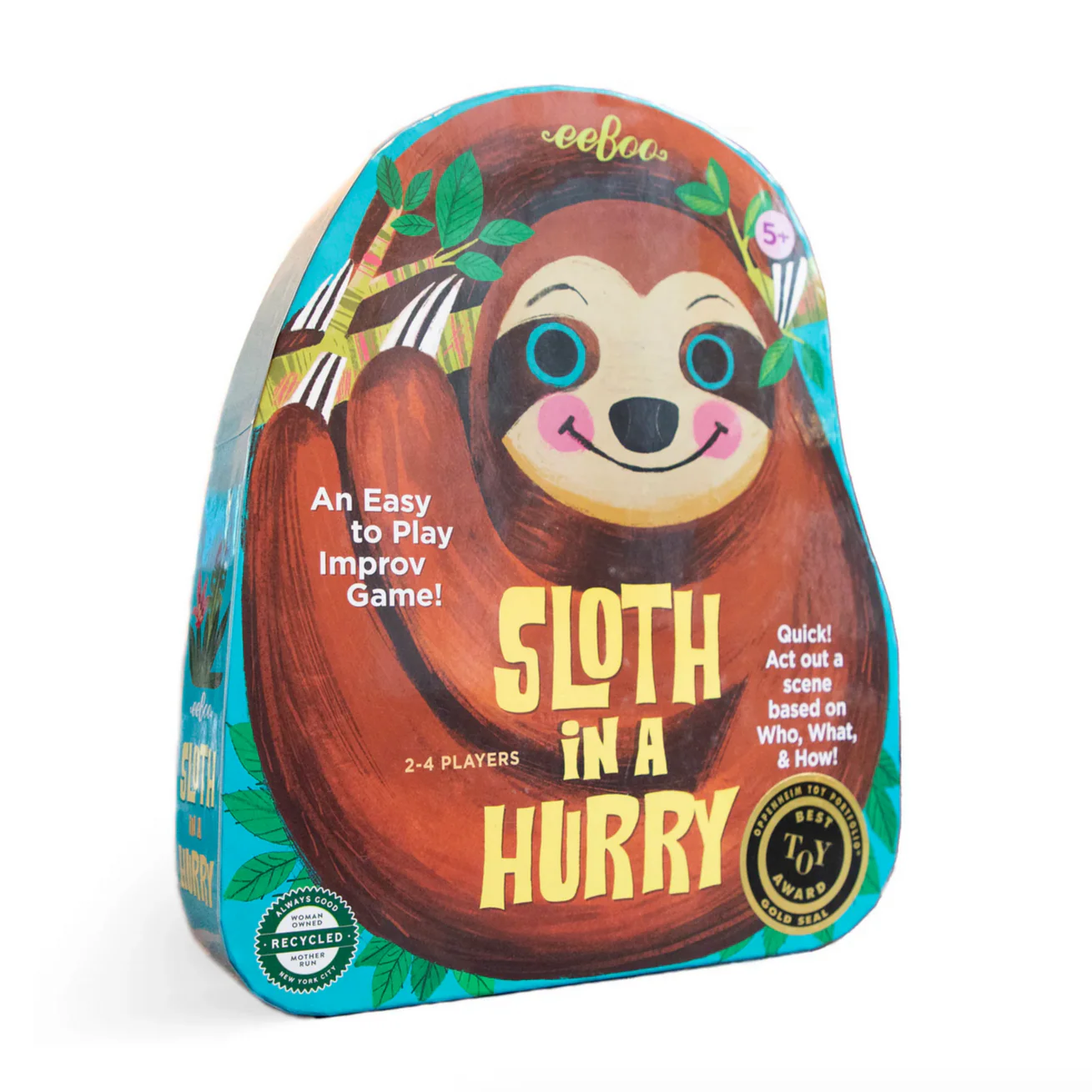 Sloth in a Hurry Shaped Spinner Game
