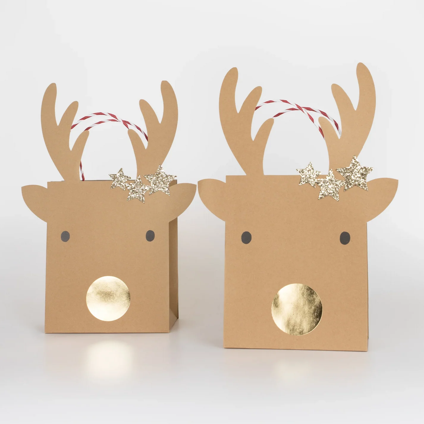 Medium Reindeer With Stars Gift Bags - Image 2