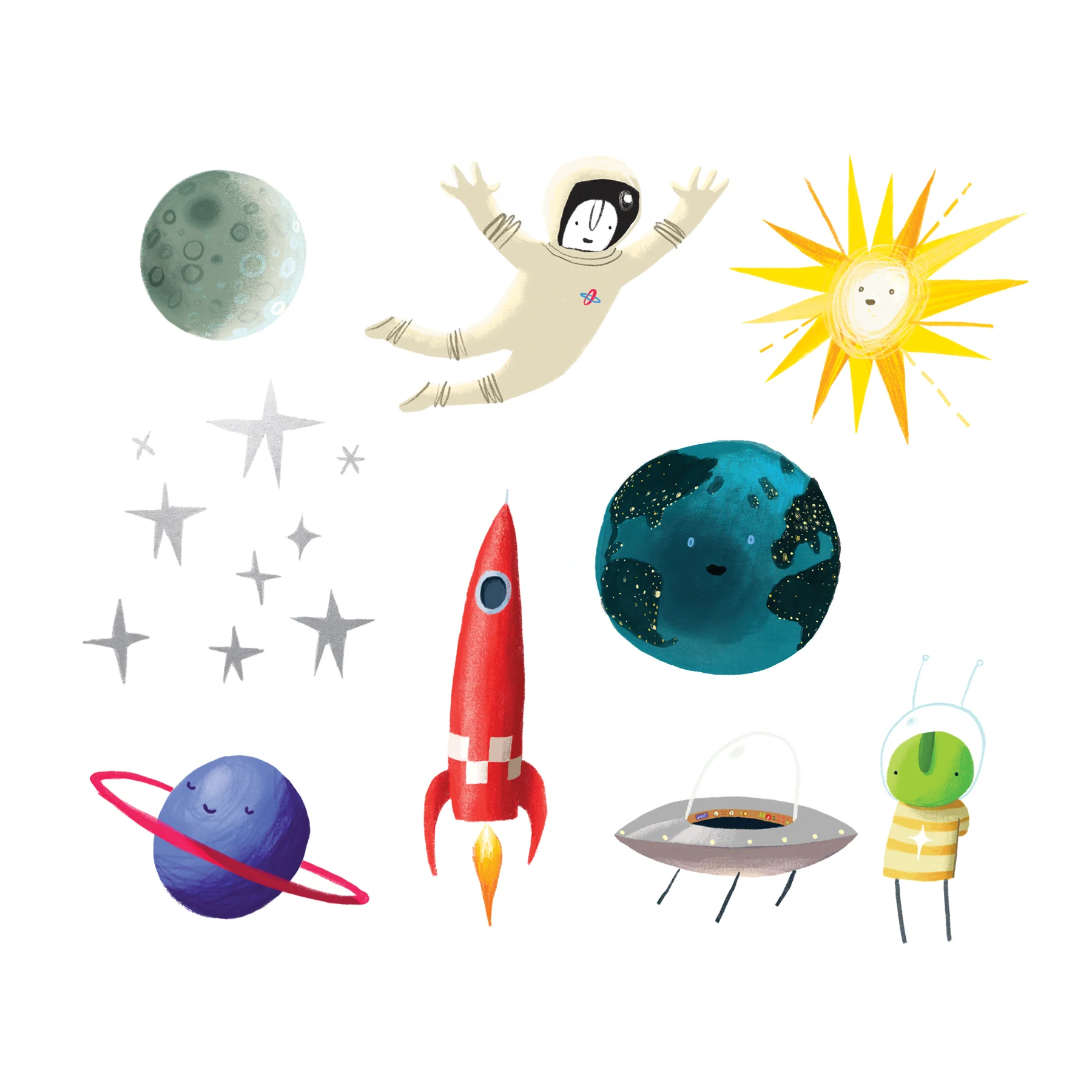 Space Explorer Tattoo Set - Image 2