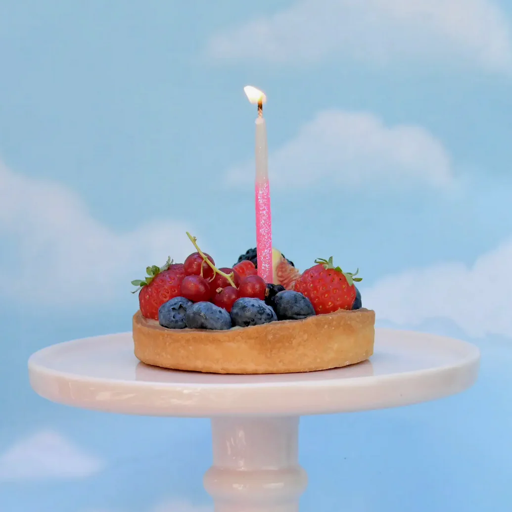 Glitter Wish 3" Beeswax Candle - Image 2