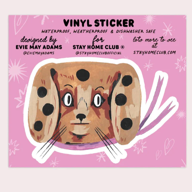 Spotty Dog Vinyl Sticker - Image 3