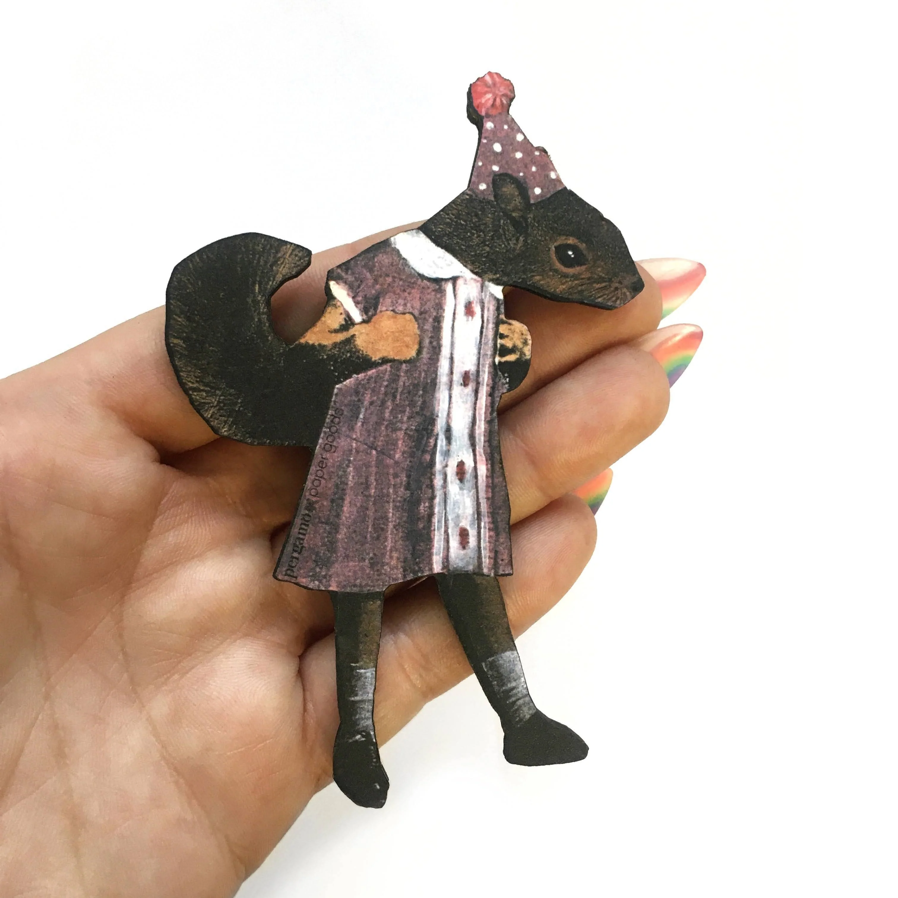 Squirrel Girl Wood Magnet