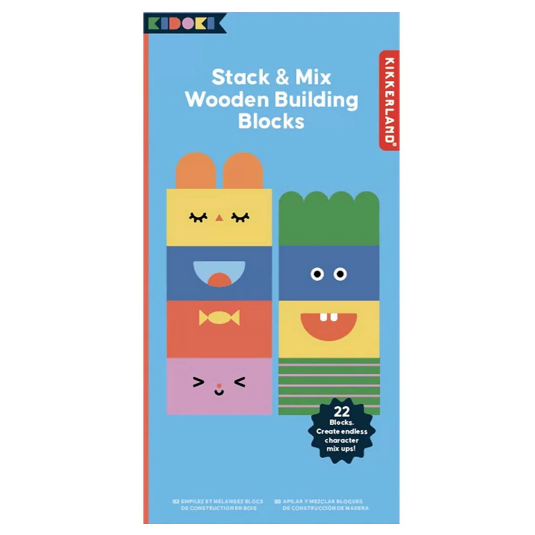 Stack & Mix Wooden Building Blocks - Image 4