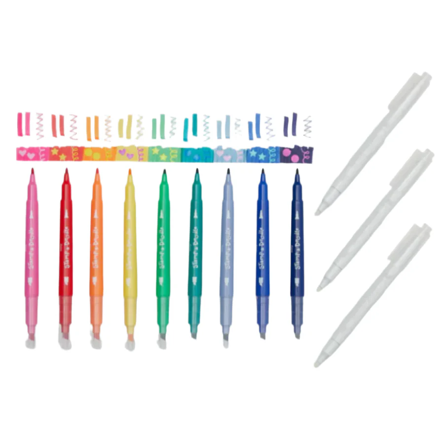 Stamp-A-Doodle Double-Ended Markers - Set of 12 - Image 2