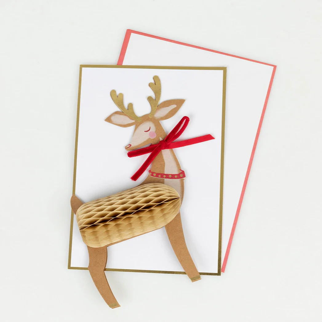 Stand-Up Reindeer Card