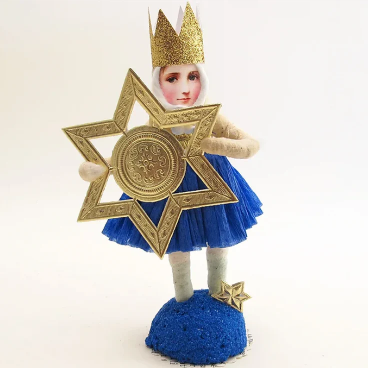 Star Of David Hanukkah Girl Figure - Image 3