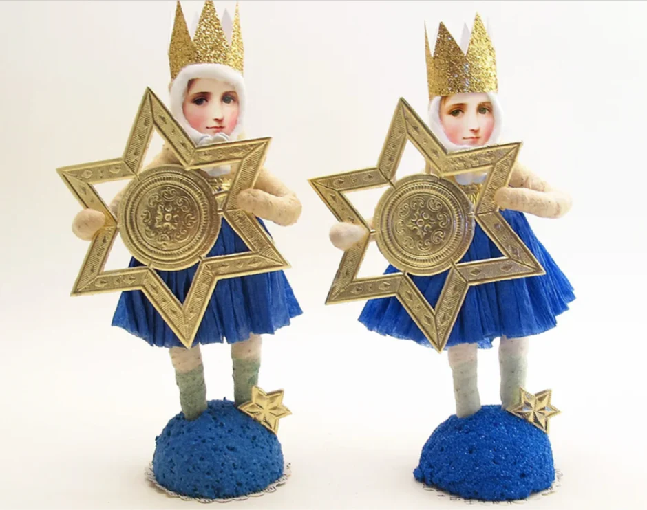 Star Of David Hanukkah Girl Figure - Image 4