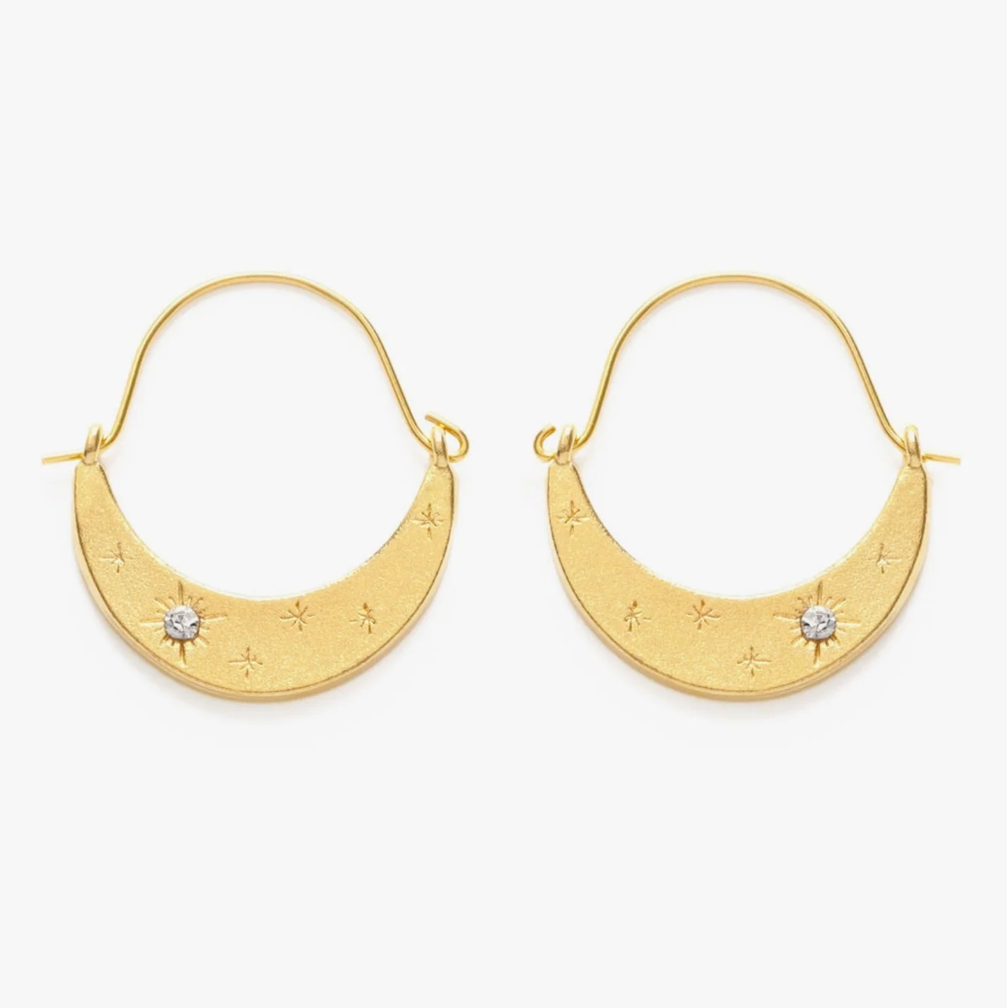 Starlight Crescent Earrings