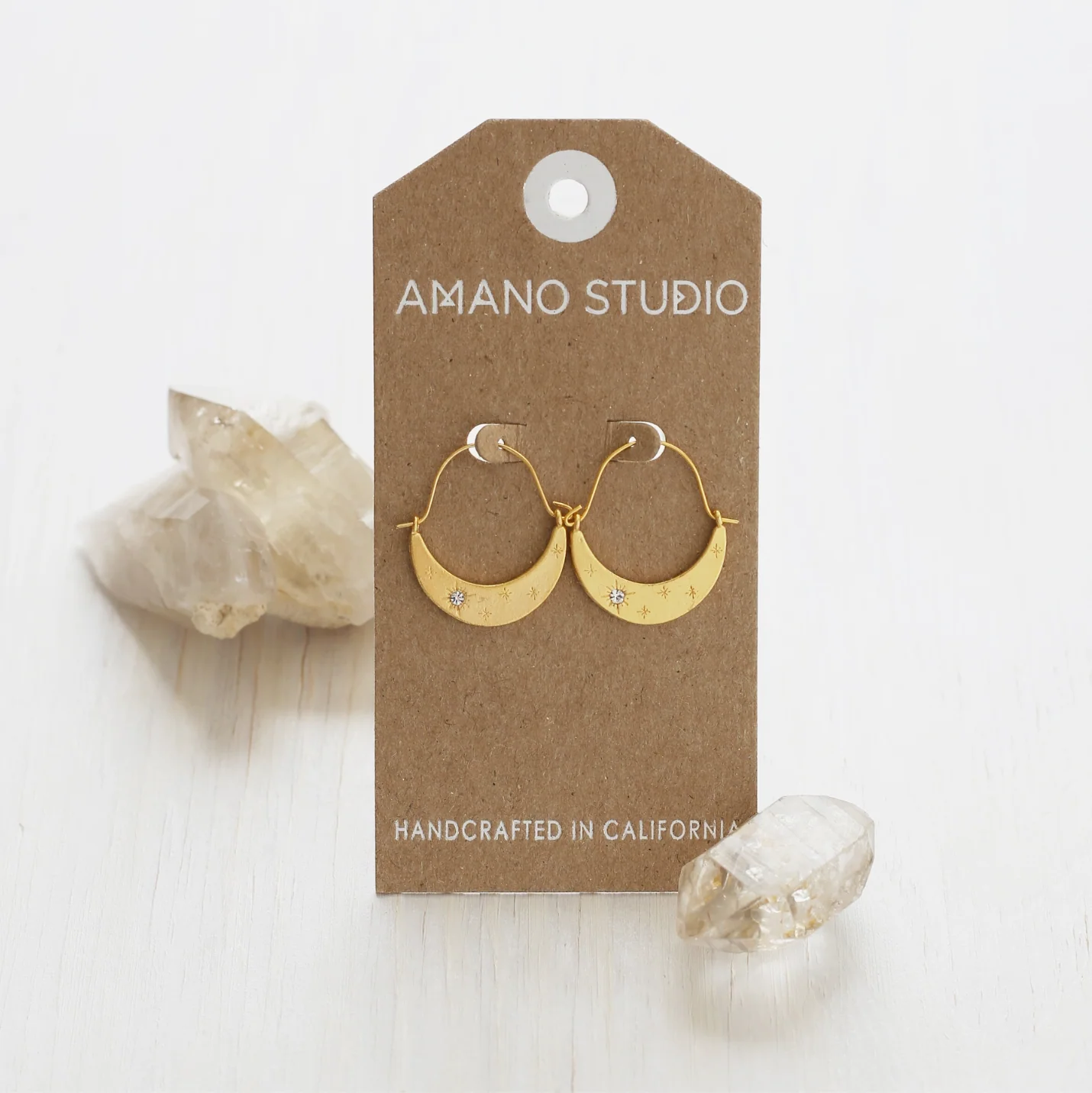 Starlight Crescent Earrings - Image 3