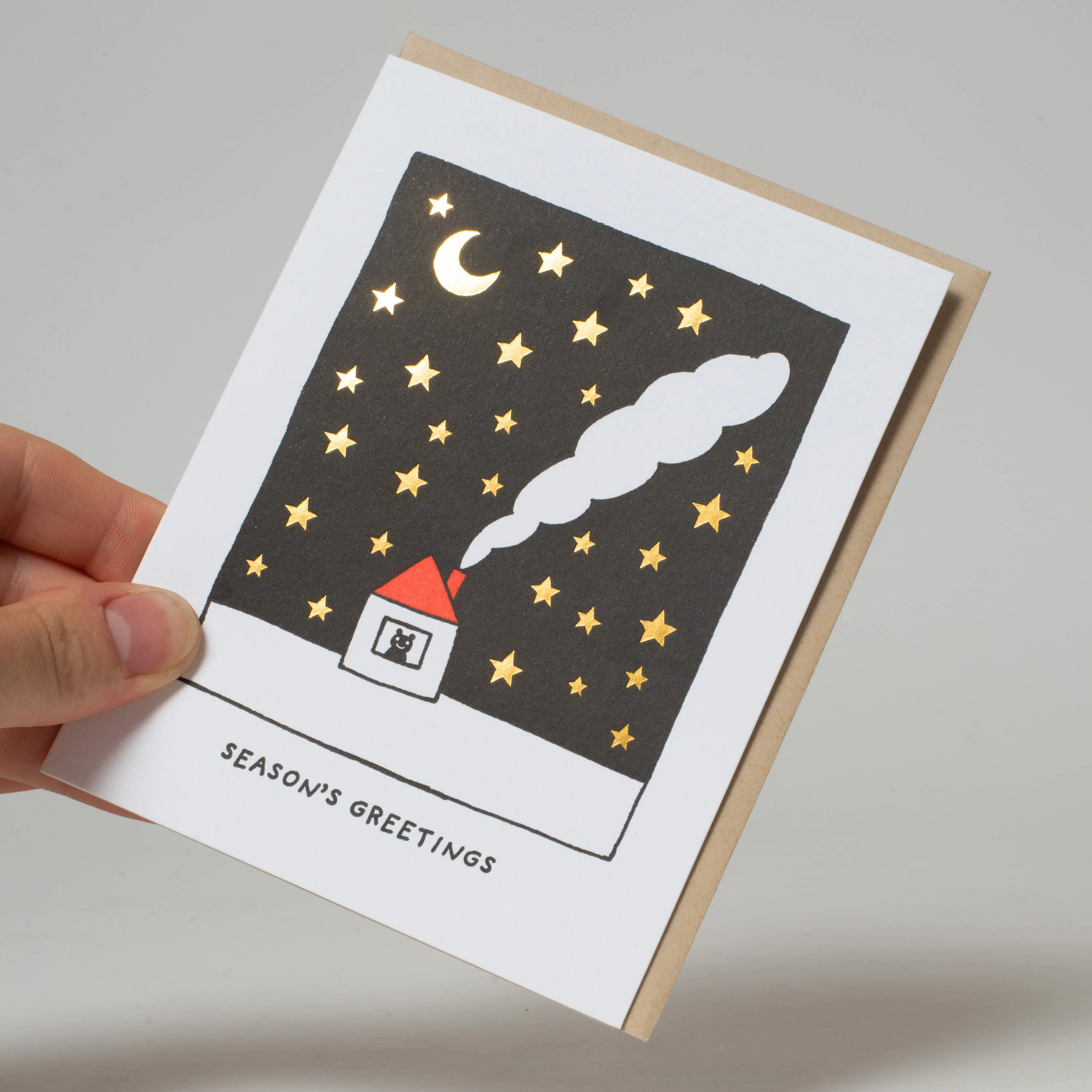 Starry Night Letterpress Holiday Card by Fugu Fugu: Box set - Image 2