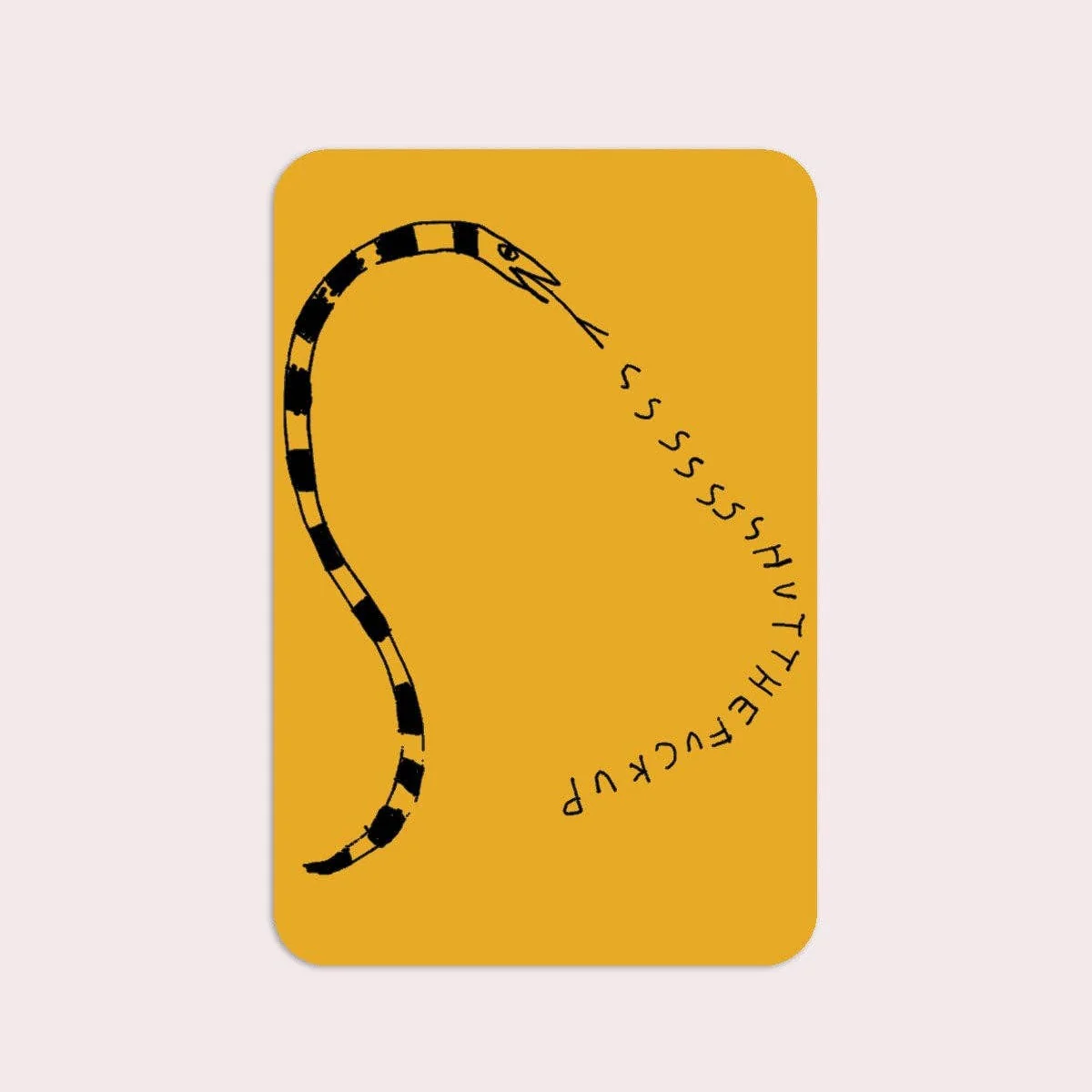 STFU Snake Waterproof Vinyl Sticker - Image 2