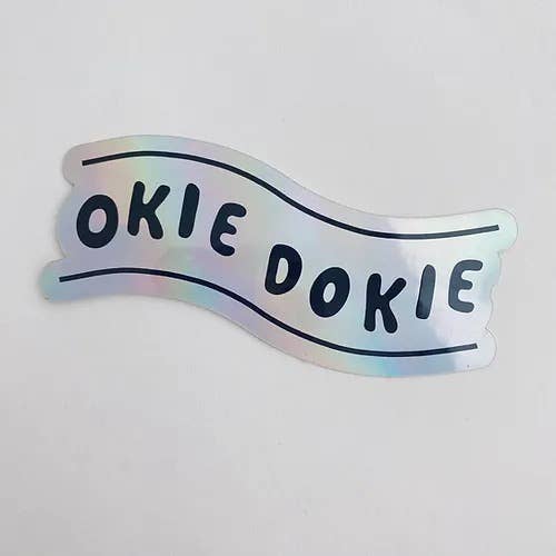 Sticker - okie dokie (holographic) - Image 2