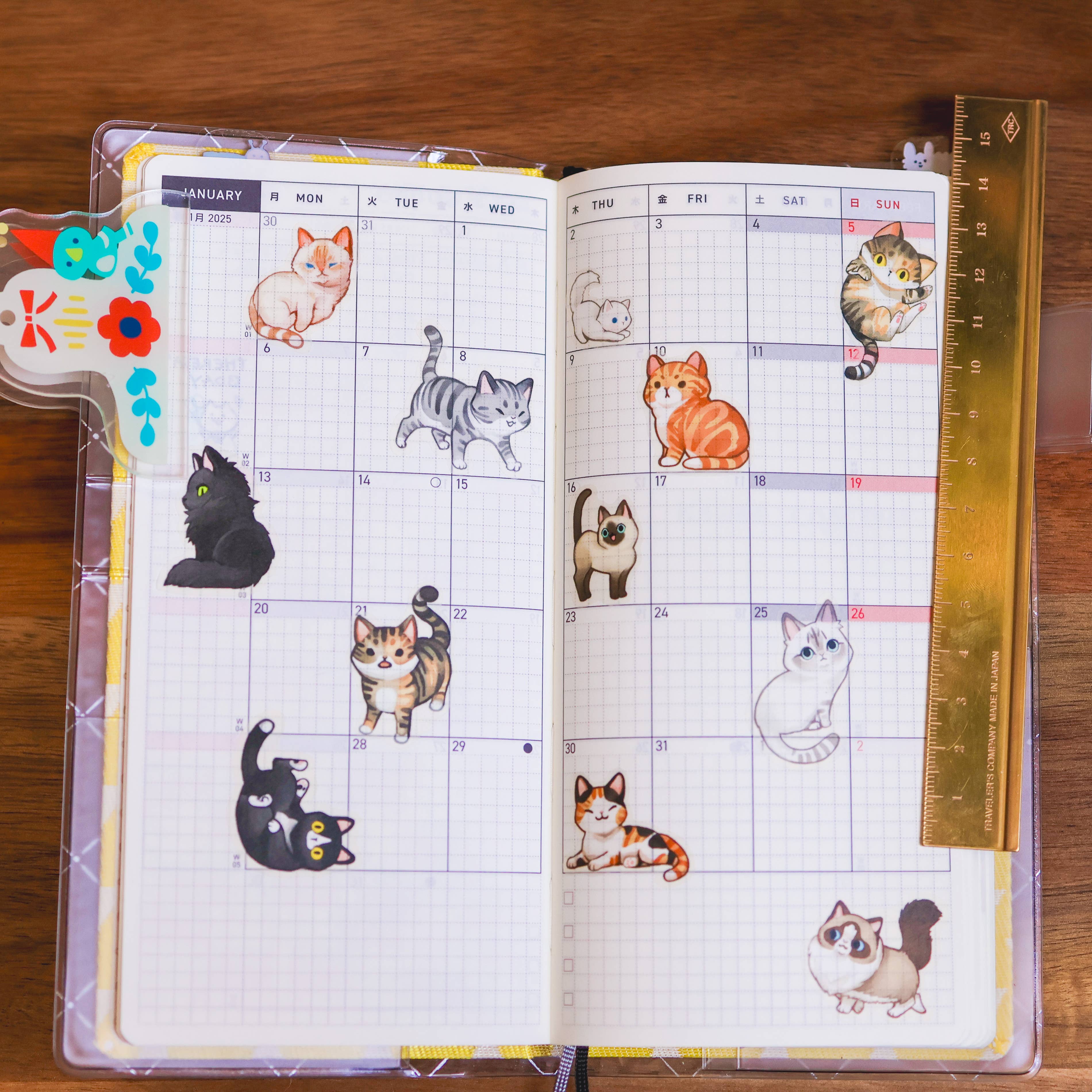 Sticker Sheet (Washi) - Neighborhood Cats - Image 3