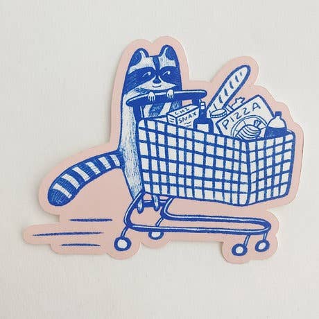 Sticker - shopping snaccoon - Image 2