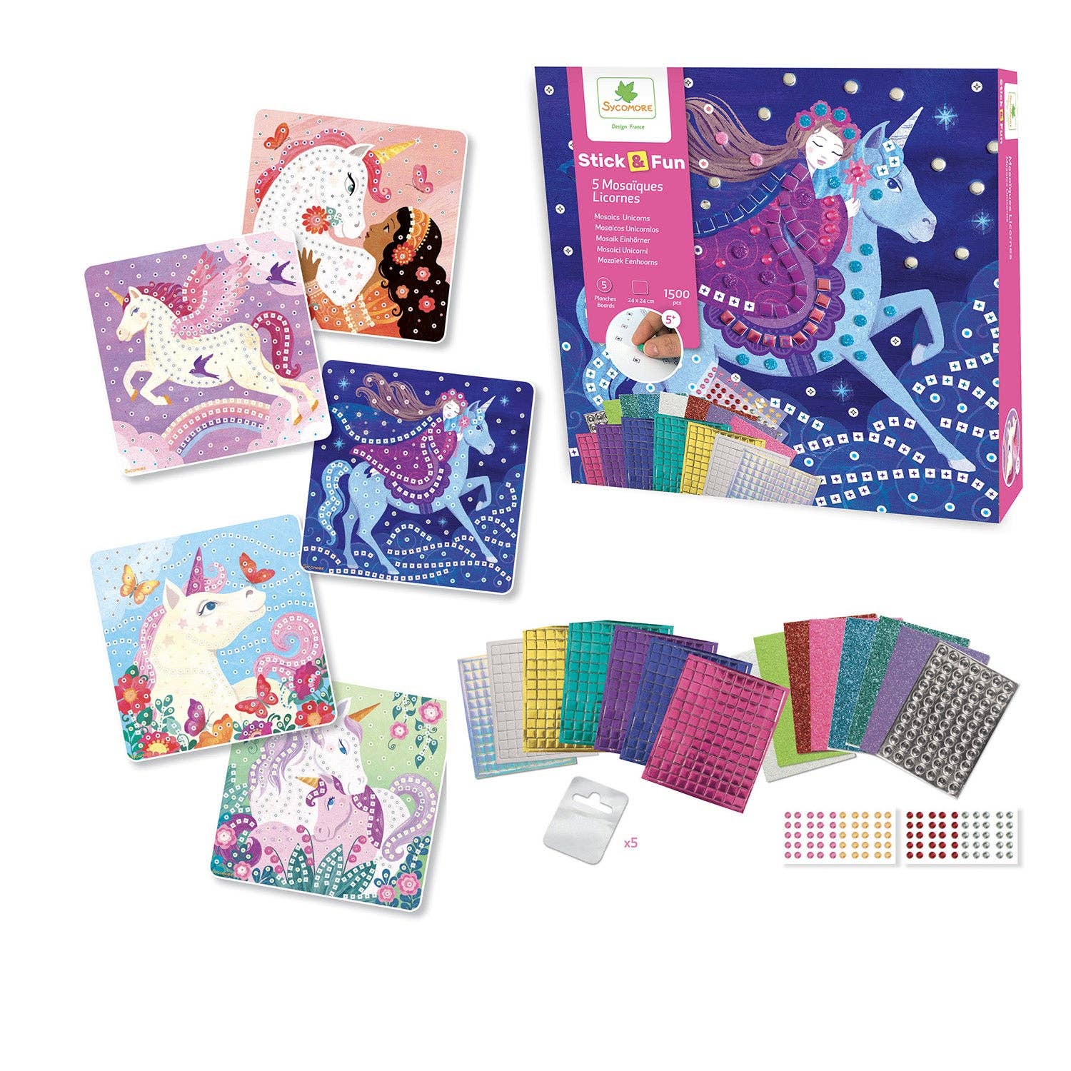 Stick'N Fun - L Mosaics Unicorns - Image 4