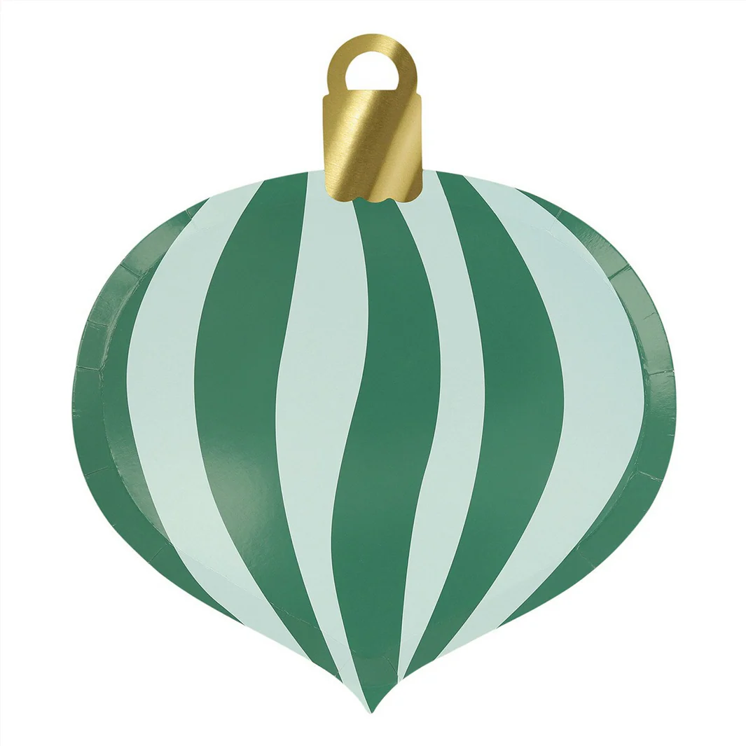 Striped Ornament Plates (x8) - Image 4