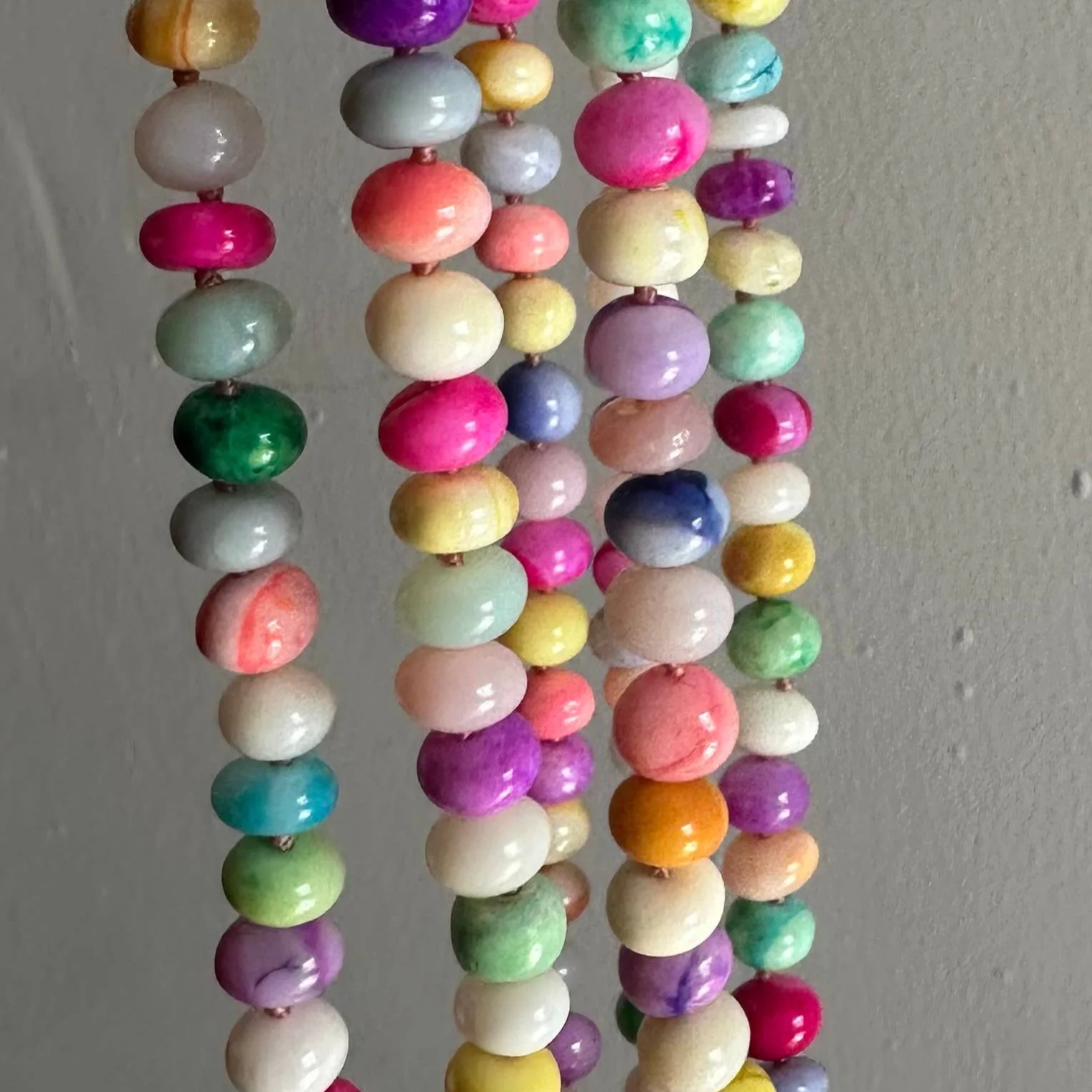 Summer Slim Candy Opal | Pastel Beaded Knotted