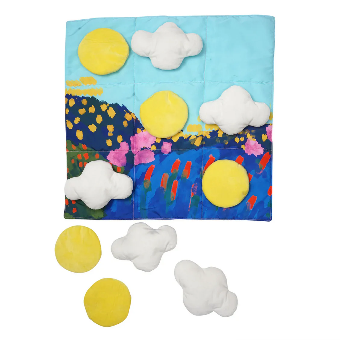 Sunny Day Floor Mat Tic Tac Toe