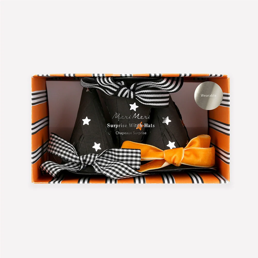 Surprise Witch Hats With Bows (x3) - Image 4