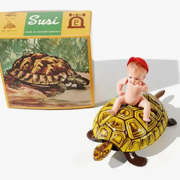 Susi Baby Turtle with Child -Made in Germany -Original Lehmann - Image 2