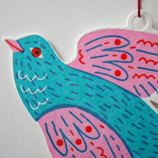 Swallow Letterpress Die Cut Decoration -Louise Lockhart - Image 2