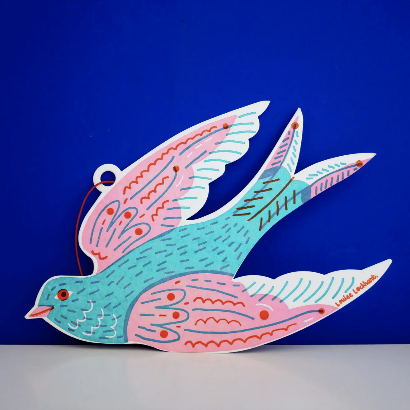 Swallow Letterpress Die Cut Decoration -Louise Lockhart - Image 3