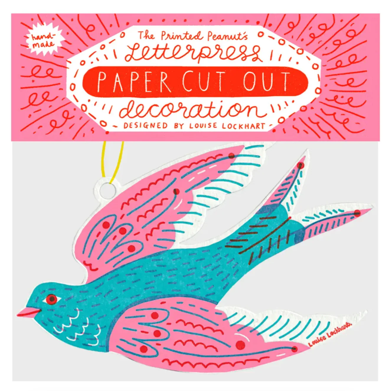 Swallow Letterpress Die Cut Decoration -Louise Lockhart - Image 4