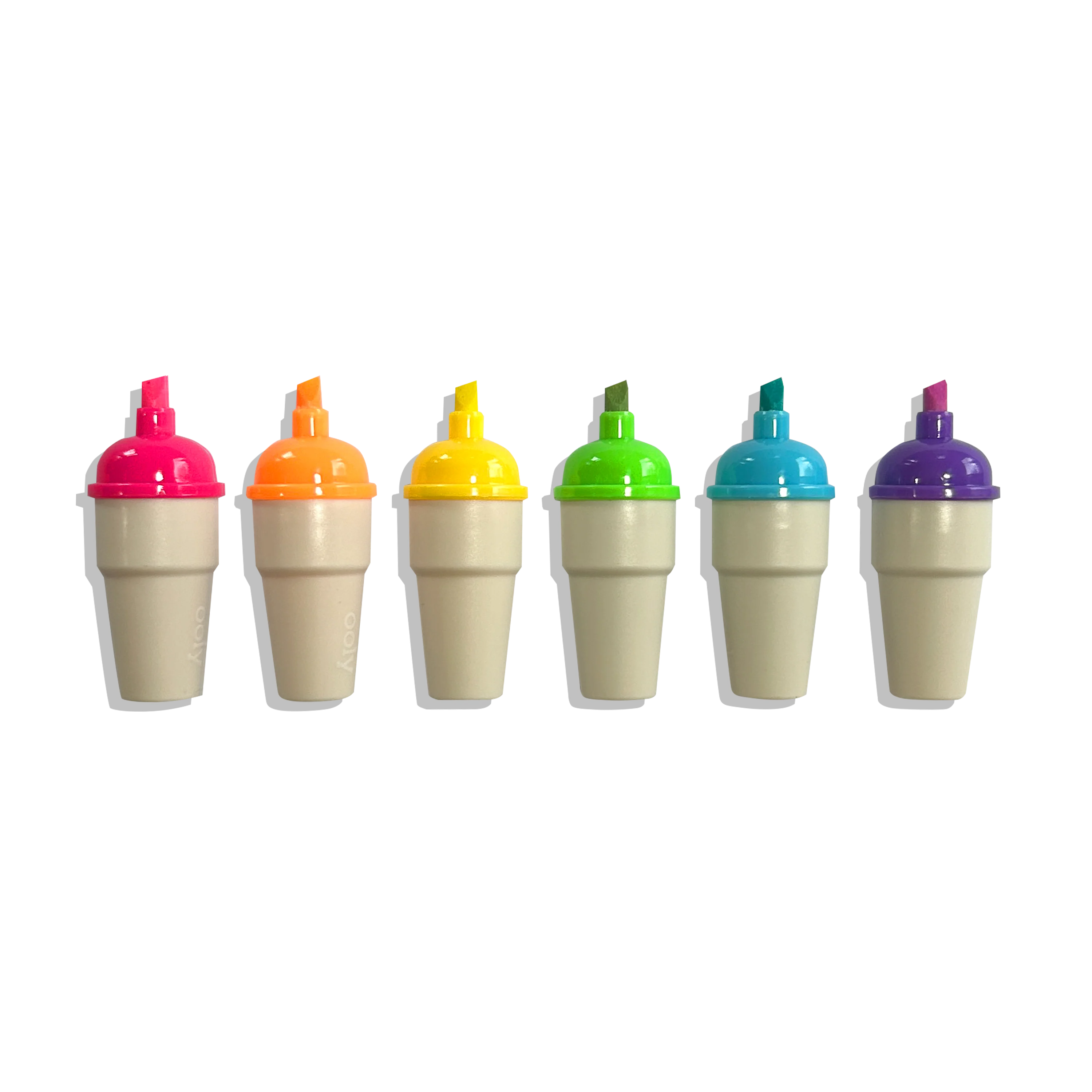 Sweet Scoops: Neon Highlighters - Strawberry Scent (Set of 6) - Image 2