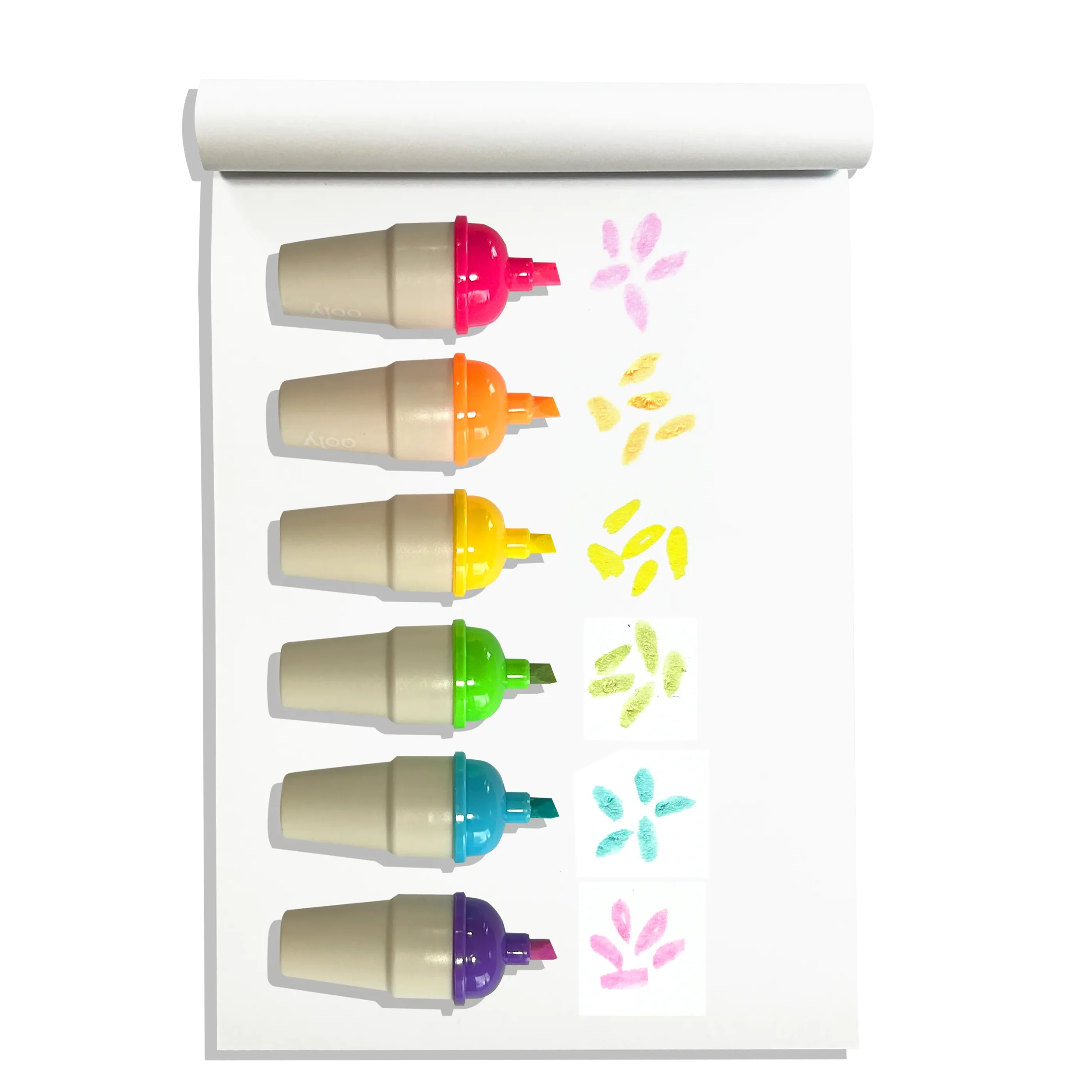 Sweet Scoops: Neon Highlighters - Strawberry Scent (Set of 6) - Image 3