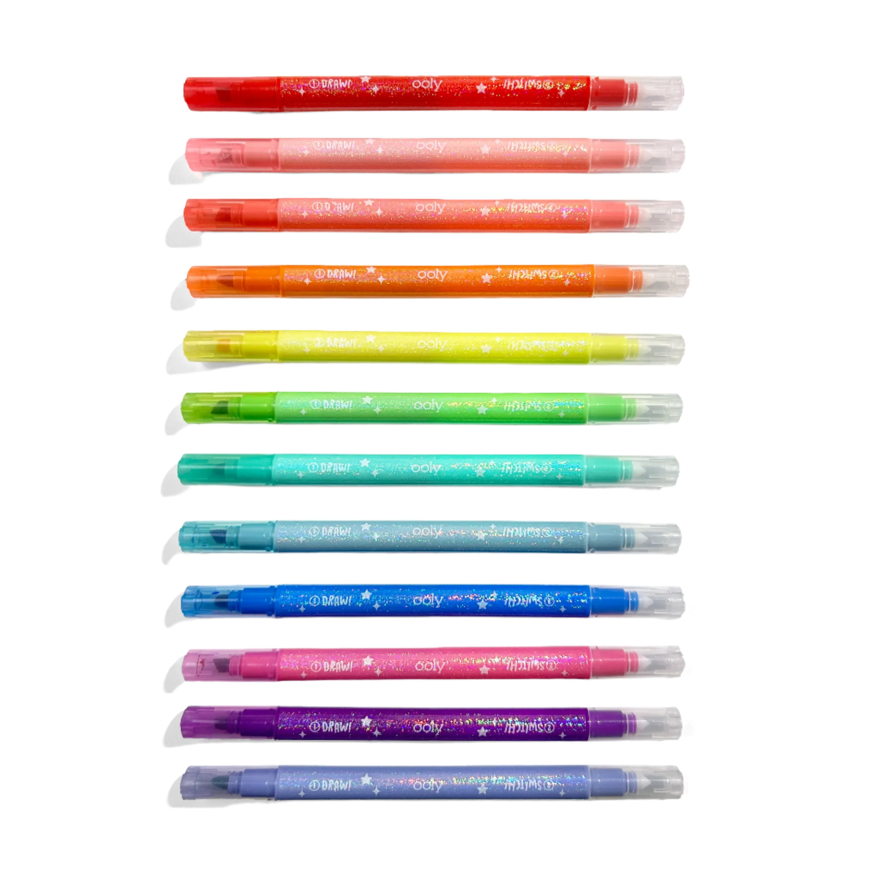 Switch-Eroo Sparkle Glittery Color Changing Markers- 12pcs - Image 4