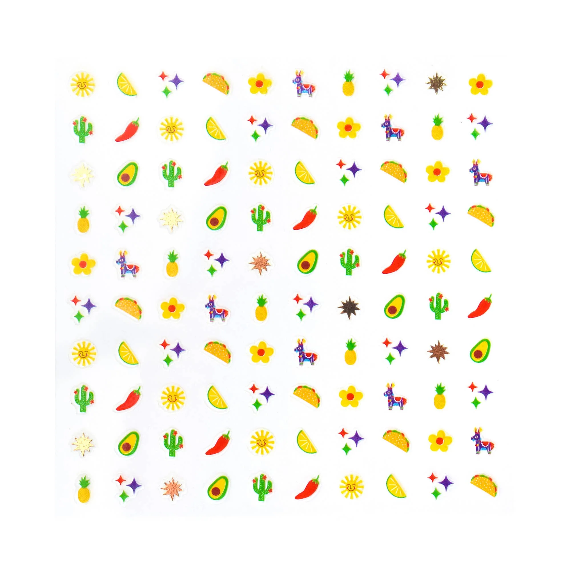 Taco 'Bout A Party Nail Stickers - Image 2