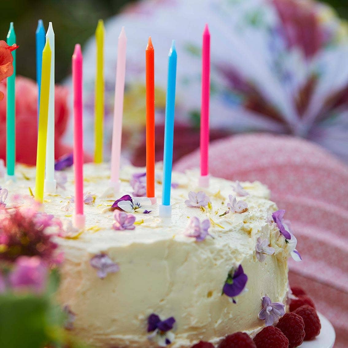 Tall Rainbow Birthday Candles - Image 5