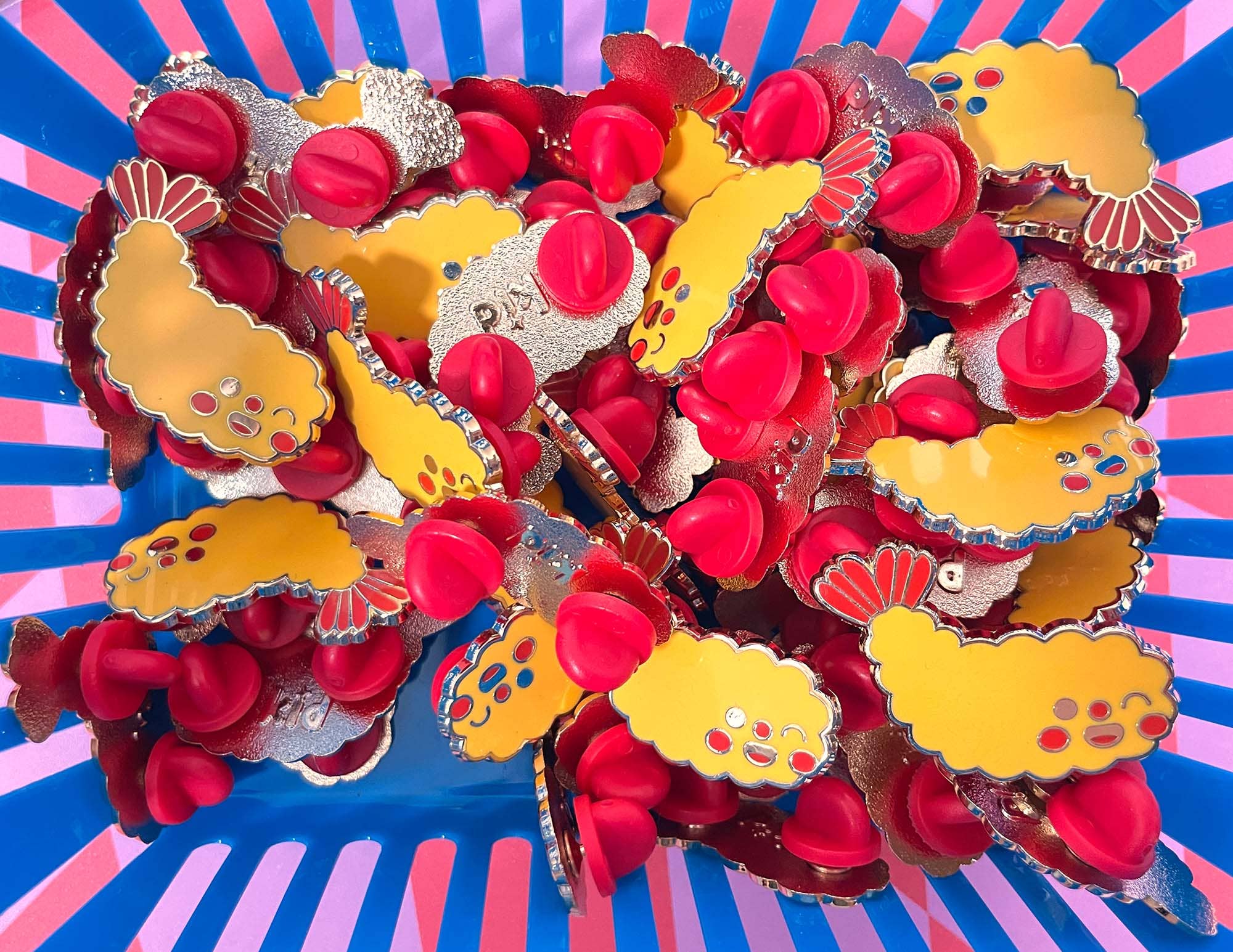 Tasty Baby Shrimp Tempura Enamel Pin - Image 5