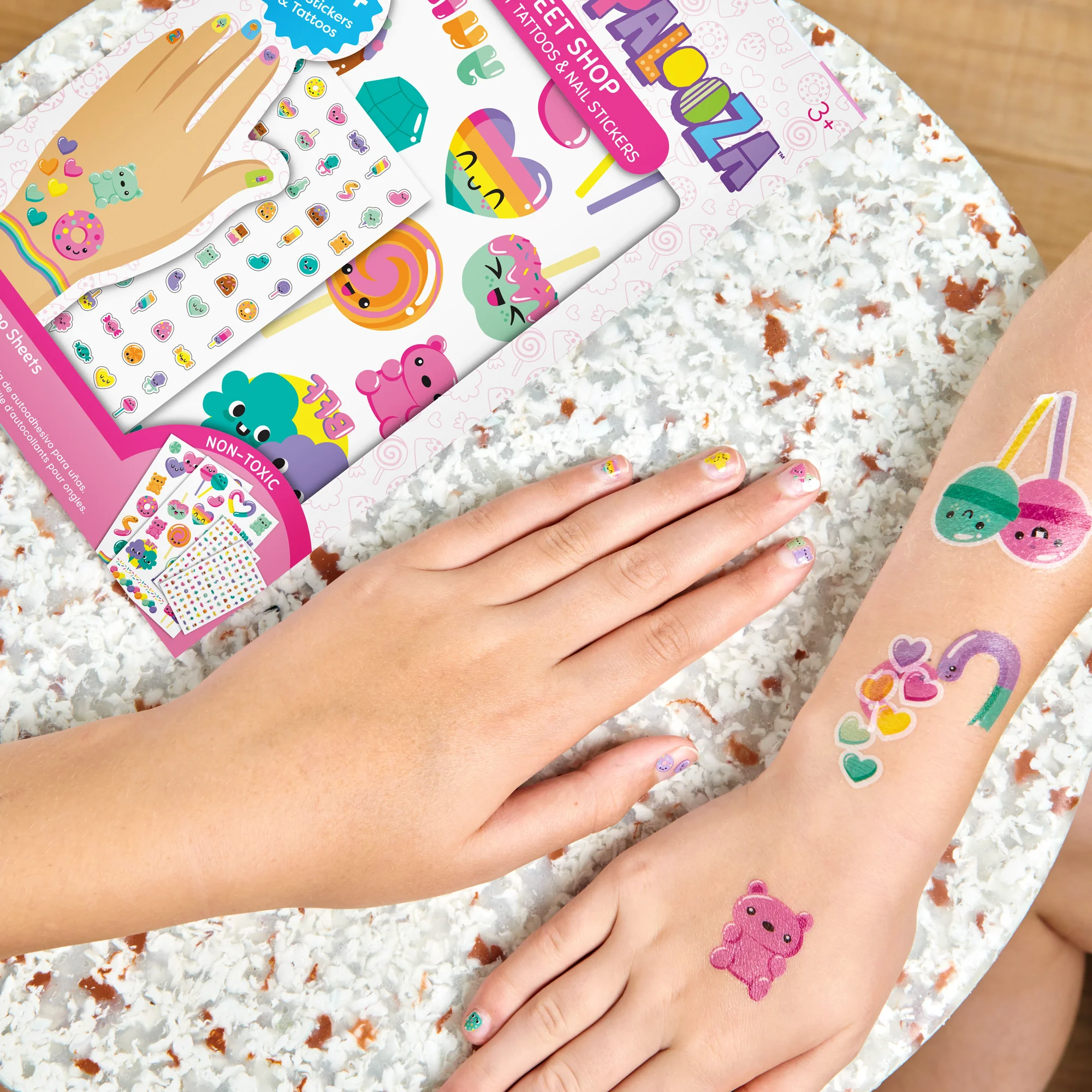 Tattoo-Palooza, Tattoos & Nail Stickers - Unicorns & Rainbow - Image 2
