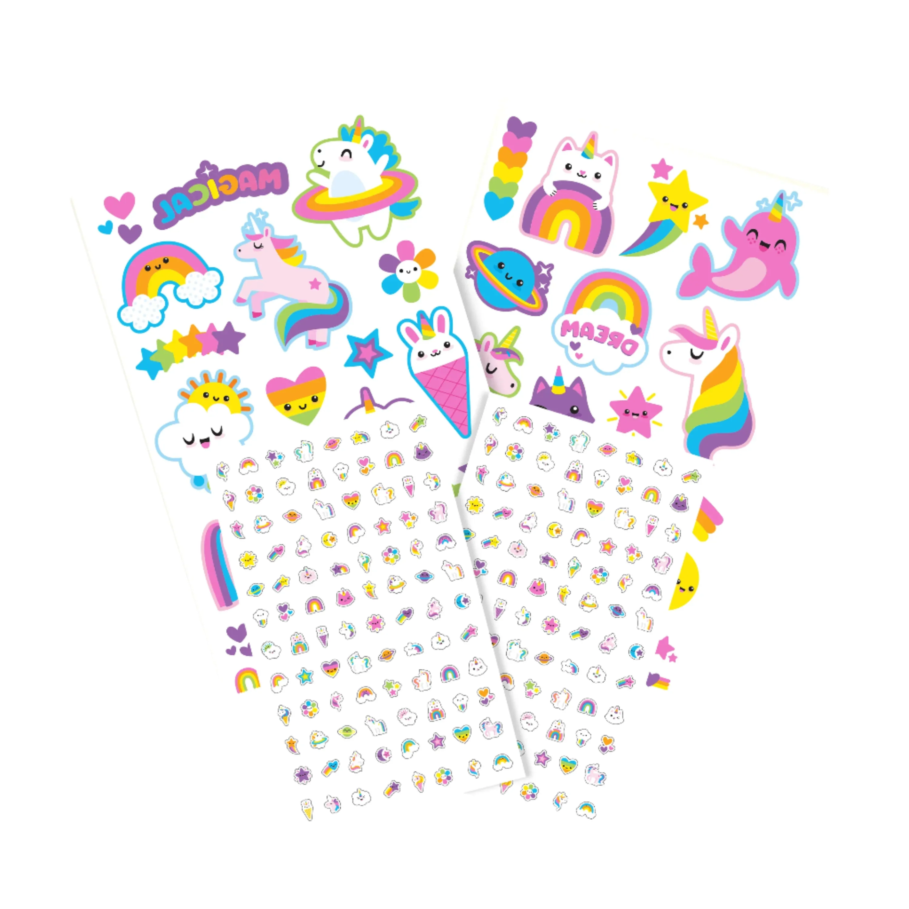 Tattoo-Palooza, Tattoos & Nail Stickers - Unicorns & Rainbow - Image 6