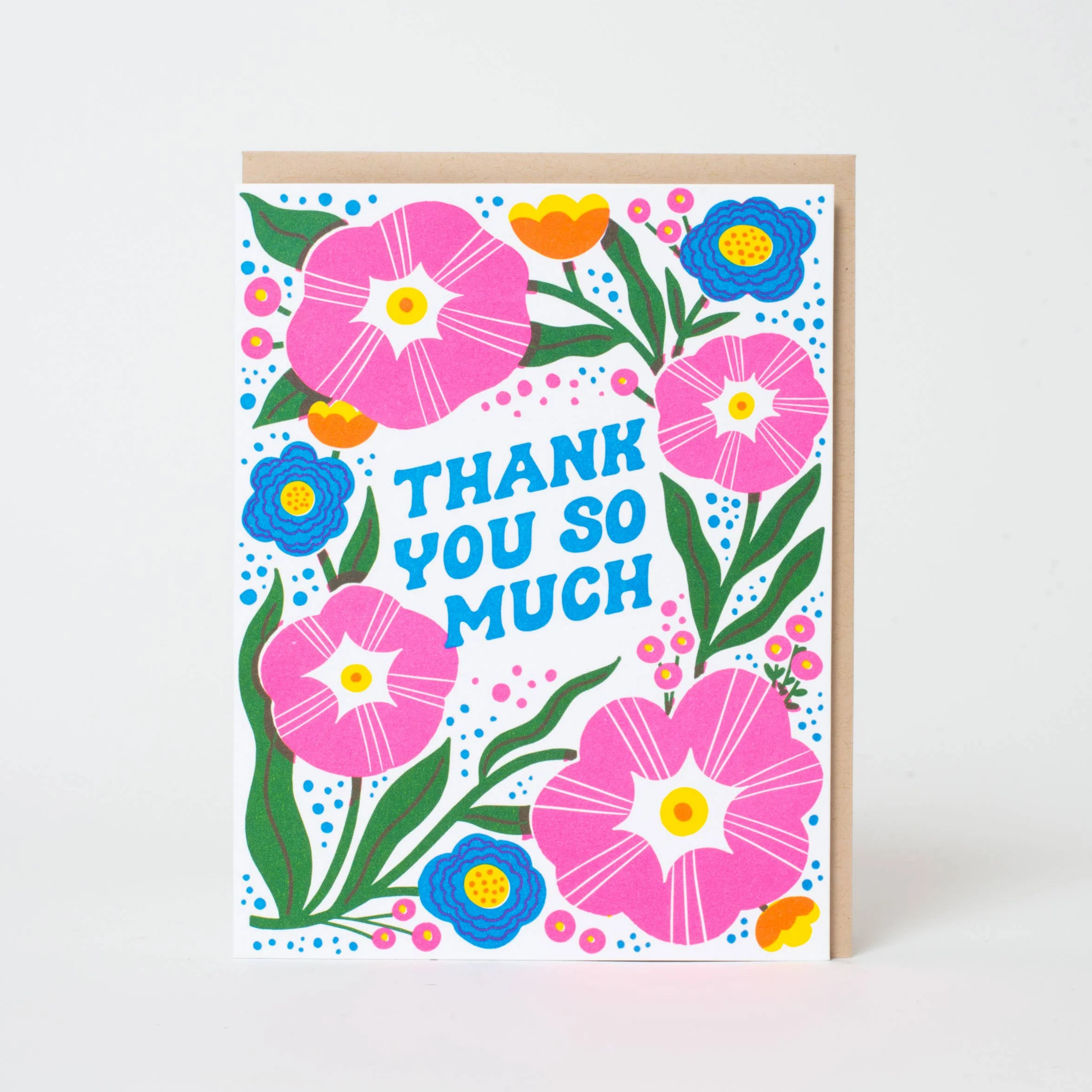 Thanks So Much Letterpress Card