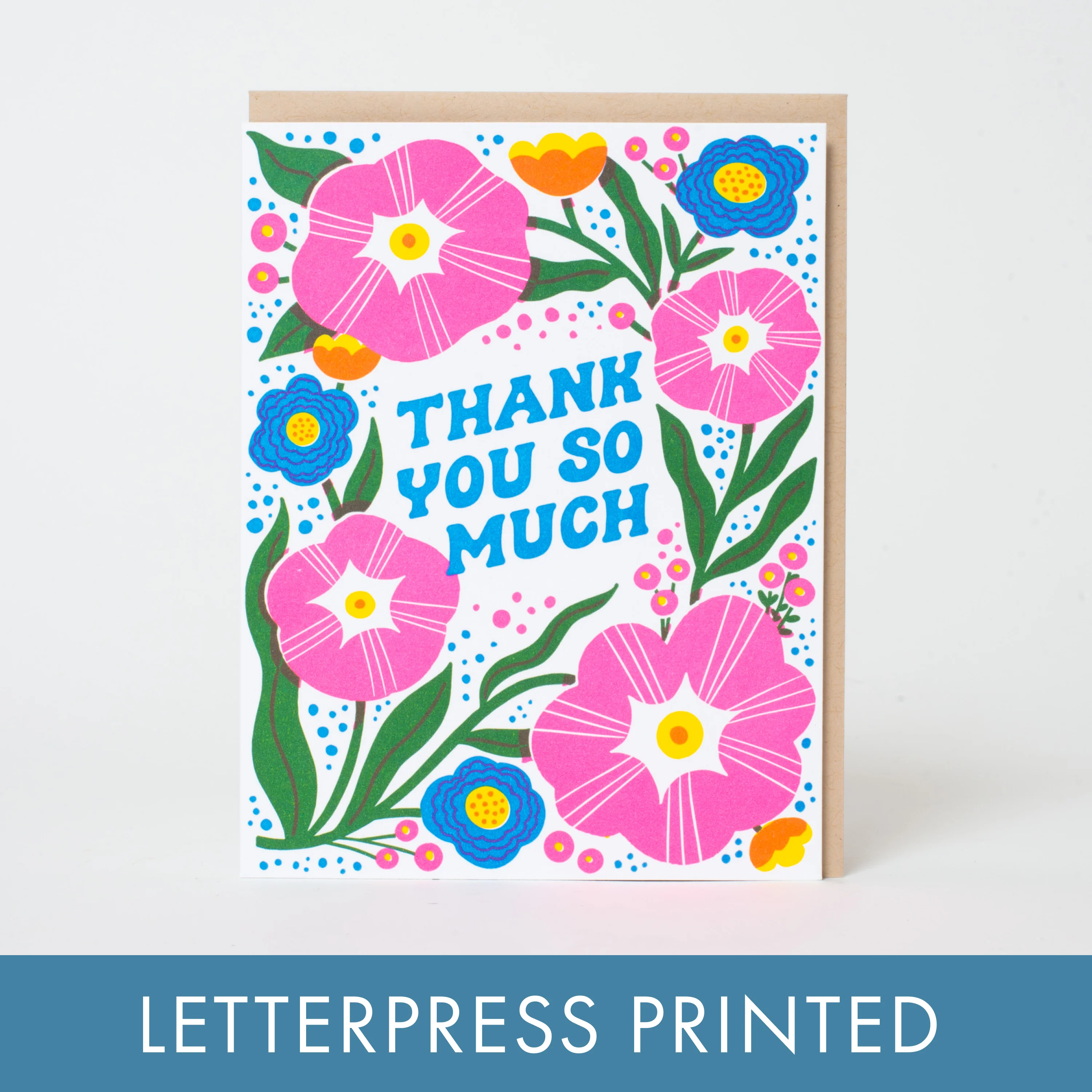 Thanks So Much Letterpress Card - Image 2