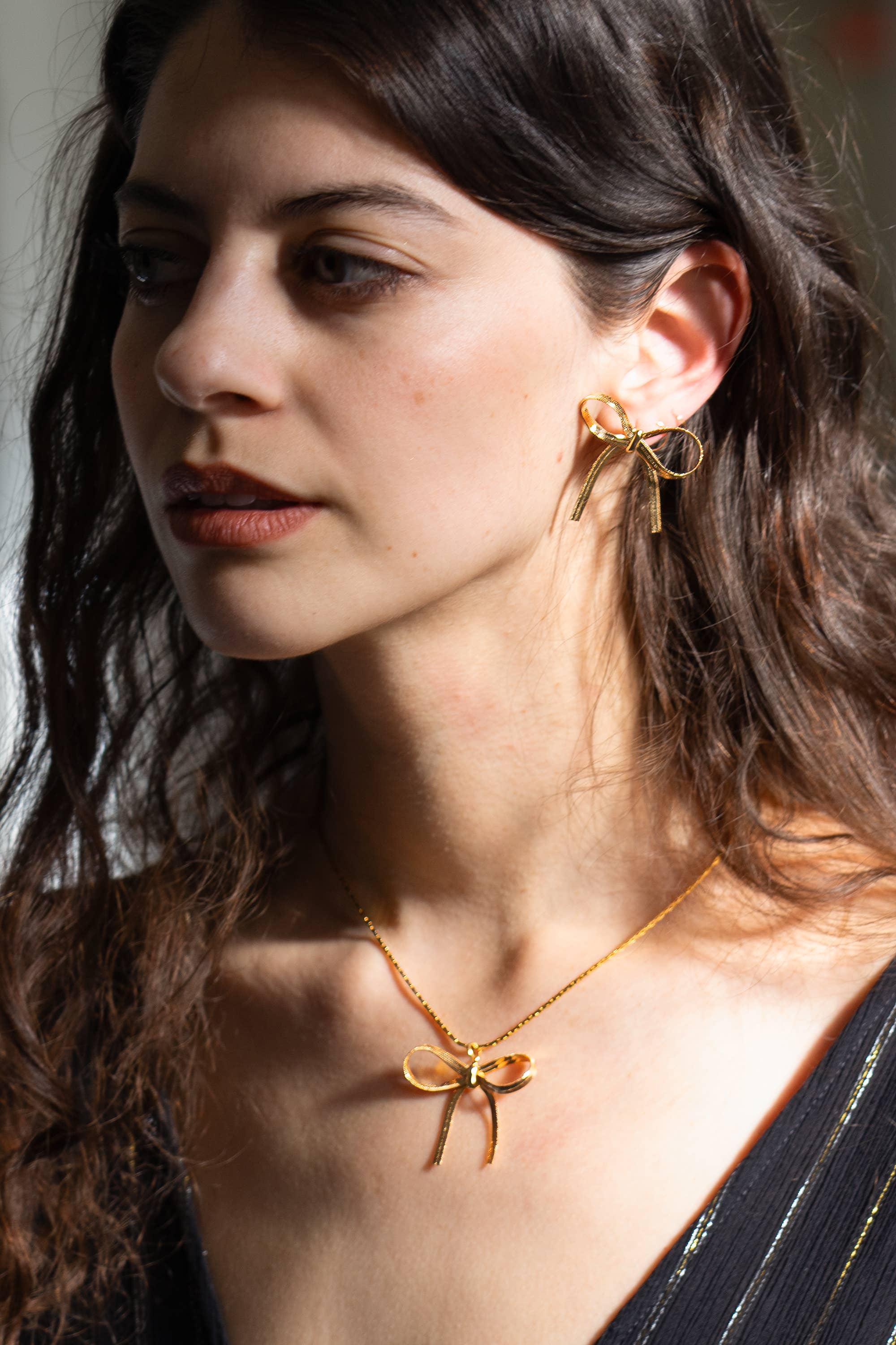 The Bow is Mine Stud - 18k Gold Plated - Image 4
