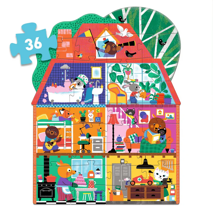The Little Buddies' House 36 pc Giant Floor Jigsaw Puzzle - Image 2