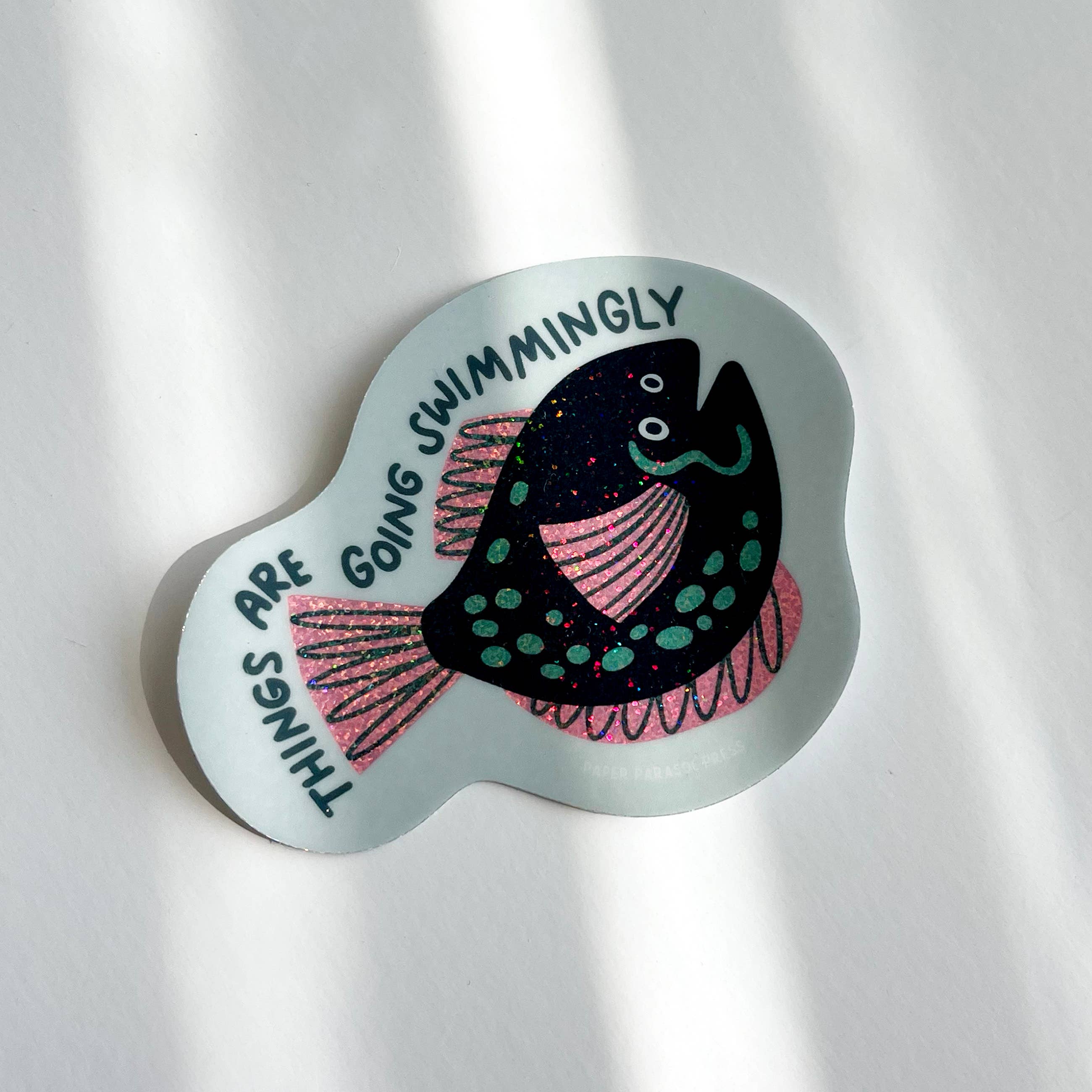 Things are Going Swimmingly Vinyl Sticker - Image 2