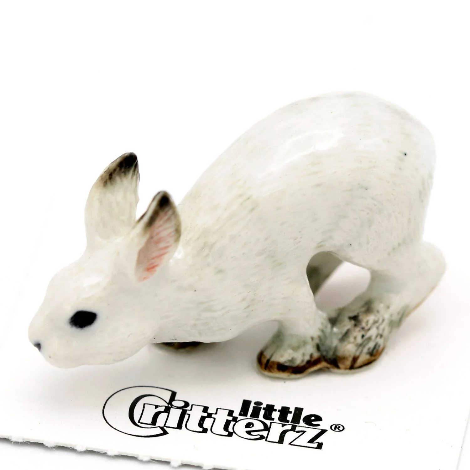Thumper Snowshoe Hare Porcelain Miniature