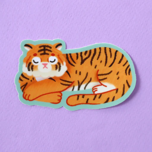 Tiger Sticker -Vica Lew - Image 2