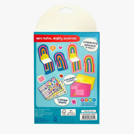 Tiny Tada! Note Cards & Sticker Set - Hello Rainbows - Image 4