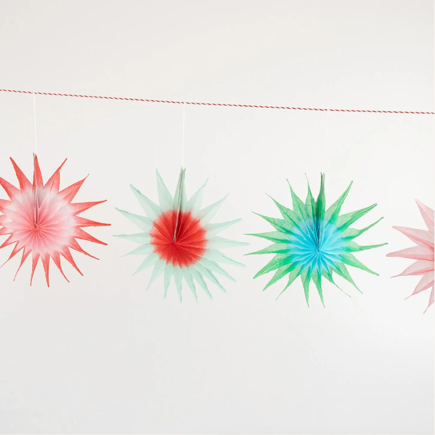 Tissue Paper Starburst Garland - Image 2