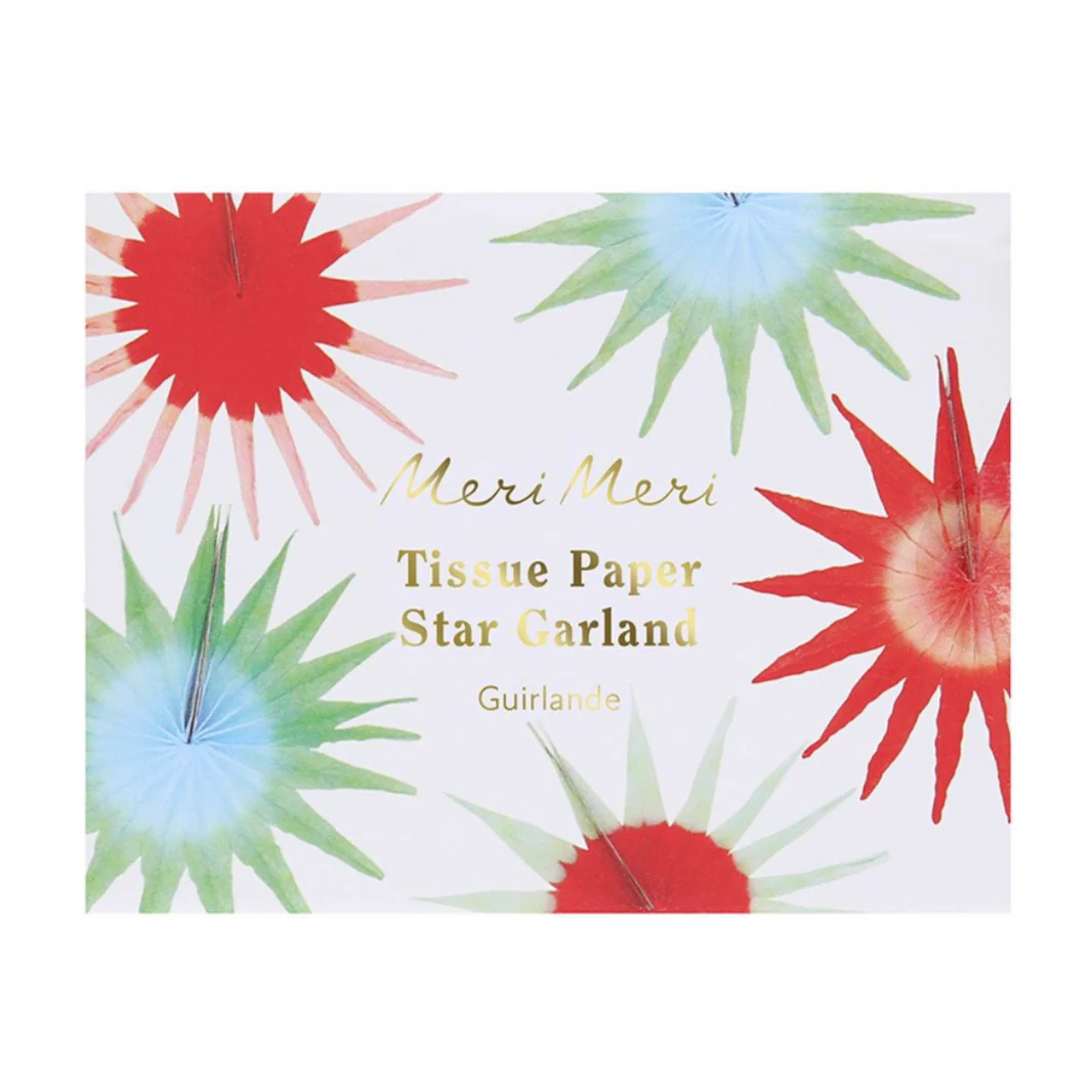 Tissue Paper Starburst Garland - Image 4