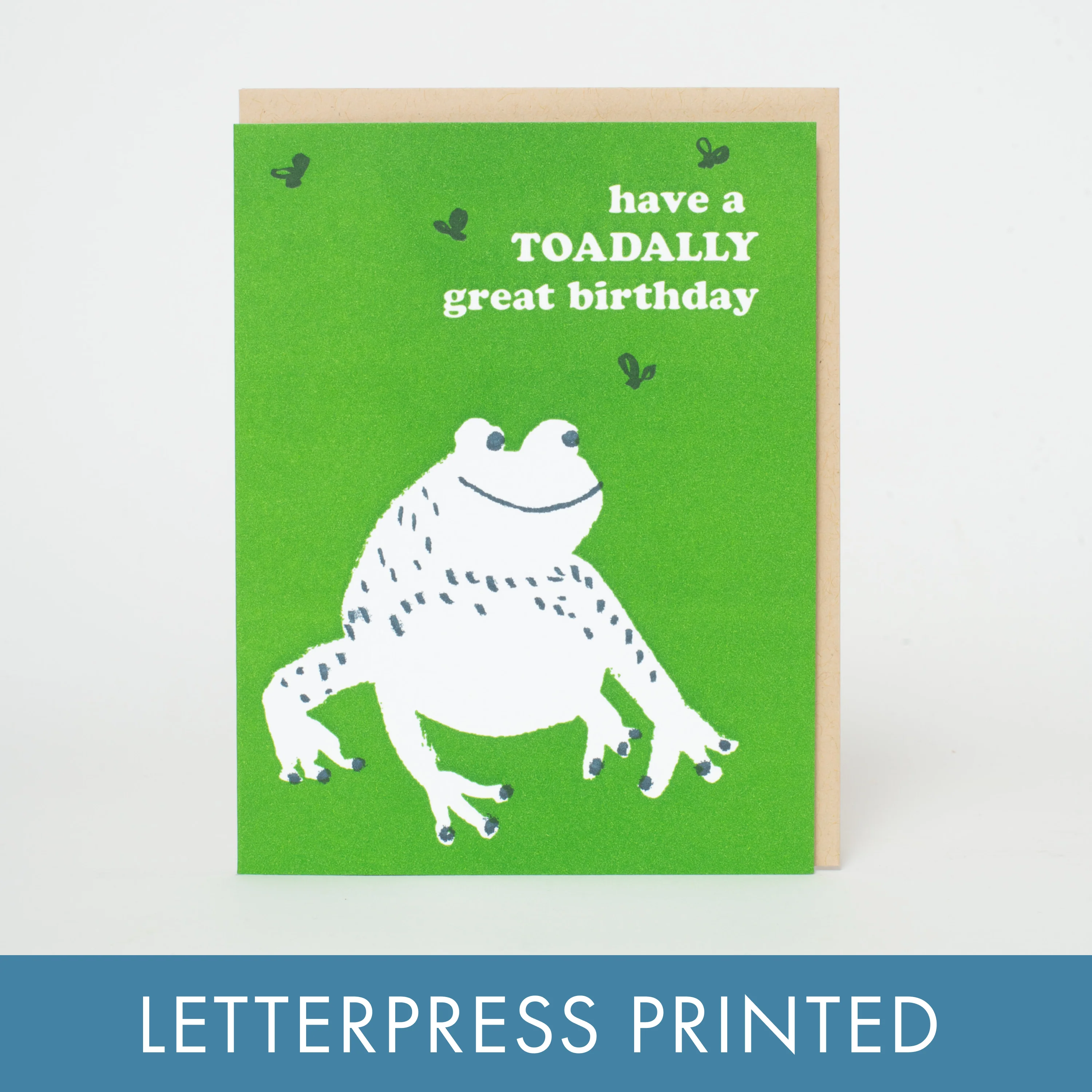 Toad Birthday Letterpress Card - Image 2