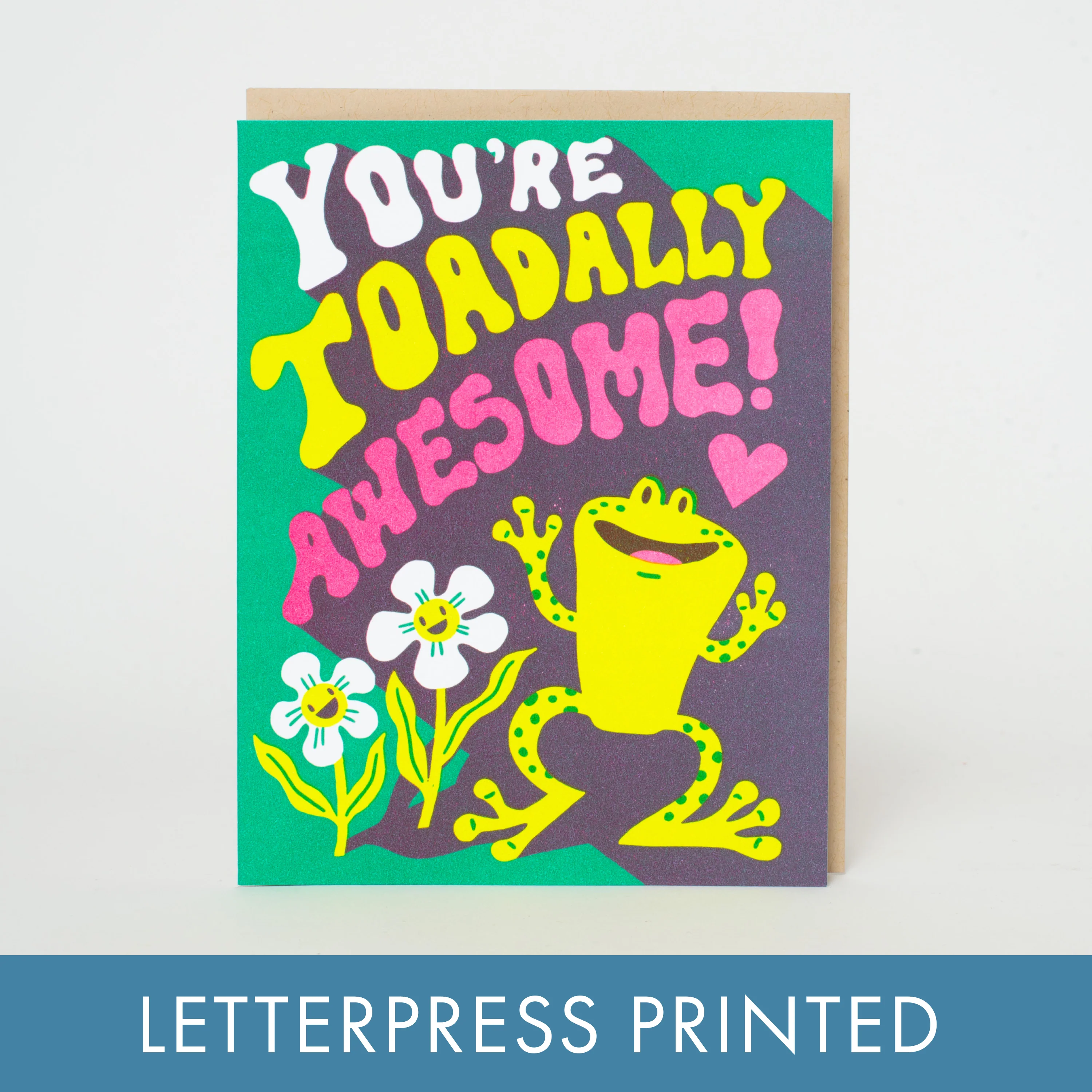 Toadally Awesome Letterpress Card - Image 2